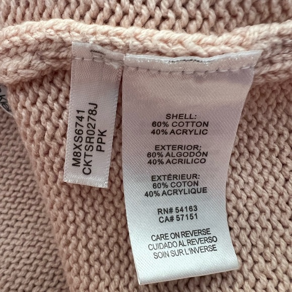 Calvin Klein Womens Dusty Pink Tunic Sweater - Picture 4 of 9